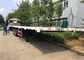 Cama lisa 40ft do transporte 3 Axle Shipping Container Trailer
