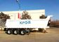 80 do caminhão Q345 toneladas resistentes de aço do reboque da descarga